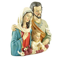 5 Inch Holy Family Statue Religious Gift Handpainted Jesus Christ Sculptures Bookshelves Countertops Decor Collection 2024 - buy cheap