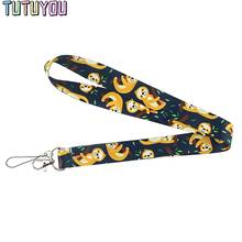 PC526 Animal Folivora Cartoon Cute Lanyards Id Badge Holder Keychain ID Card Pass Gym Mobile Badge Holder Lanyard Key Holder 2024 - buy cheap