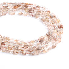 Linxiang-Cuentas sueltas de cristal de cobre, irregulares, naturales, usadas para joyería, collar de pulsera de piedra DIY, 6x8 2024 - compra barato
