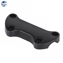 1 Piece Motorcycle Black Smooth Handlebar Riser Top Clamp For Harley Softail Dyna Super Glide Fatboy Low Rider FXDL FXDB FXD 2024 - buy cheap