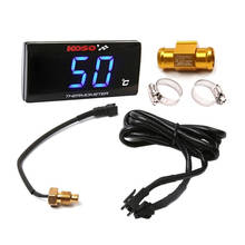 Termômetro digital higrômetro de motocicleta, sensor medidor de temperatura de água 2024 - compre barato