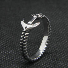 Anel de âncora feminino 6-12, anel de aço inoxidável 316l, mini anel de âncora 2024 - compre barato