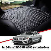 Leather Car Trunk Mat Benz Carpet Tail Cargo Liner For Mercedes Benz C Class 2015-2020 Trunk Boot Mat Rear Benz W205 Liners Pad 2024 - buy cheap