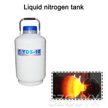 Tambor criogênico de nitrogênio líquido 10l, tanque de armazenamento à prova de vazamento 2024 - compre barato