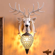 Vintage Antler Wall Light America Country Style Deer Shape Lamp Home Patio Hotel Restaurant Buckhorn Wall Decor Sconce Fixture 2024 - buy cheap