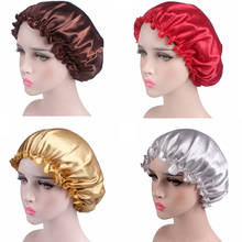 1X Hair Satin Bonnet For Sleeping Shower Cap Silk Bonnet Bonnet Femme Head Cover Flower Elastic Band Women Night Sleep Cap 2024 - buy cheap