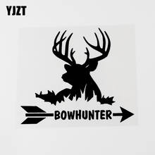 Yjzt 15.6cm × 13cm bowhunter caça veados vinil janela do carro adesivo decalque preto/prata 8c-0573 2024 - compre barato