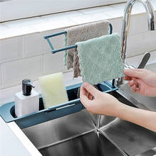 Telescopic Sink Rack Soap Sponge Dish Drainer Storage Basket Bag Faucet Holder Adjustable Bathroom Sink Kitchen Accessories 2024 - buy cheap