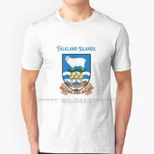 Camiseta de las islas faldones 100% algodón puro, ropa de las Islas Falklands, Argentina, gran Reino Unido, Reino Unido, inglaterra, inglés 2024 - compra barato
