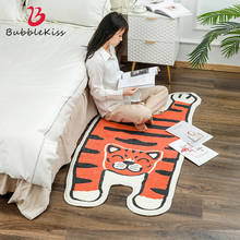 Alfombra de dibujos animados de beso de burbujas, alfombra suave y gruesa de imitación de Cachemira para sala de estar, dormitorio, decoración moderna del hogar, alfombrilla para puerta de baño 2024 - compra barato