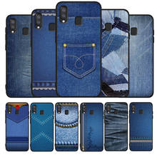 Jeans Style Blue Denim phone Case For Samsung A10 A20E A30 A40 A50 A60 A70 M10 M20 M30S M40 A01 A21 A31 A51 A71 4G Cover 2024 - buy cheap