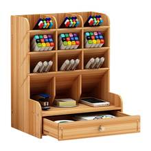 Pen Holders Large Capacity Desktop Pen Holder Pencil Makeup Brush Storage Rack Organizer Box  Office School Supplies 2024 - buy cheap