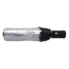 Новый прозрачный автоматический зонт от дождя для женщин и мужчин, автоматический зонт от солнца, компактный складной ветрозащитный стильный прозрачный зонт 2024 - купить недорого