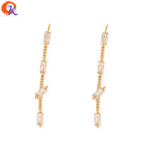 Cordial Design 30Pcs 3*30MM Jewelry Accessories/DIY Making/Genuine Gold Plating/Stick Shape/Hand Made/Earring Findings/CZ Charms 2024 - buy cheap