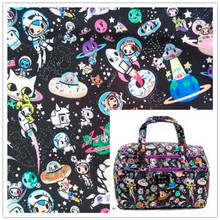 145cm Width Black Space Pattern Canvas Fabric Cushion Cover/Diy Handbag/Slipcover DIY Sewing 2024 - buy cheap