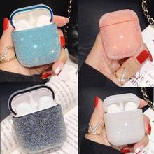 Portable Rhinestone Inlaid Dustproof Protective Case Wireless Bluetooth Earphone Cover for AirPods 1 2 Headphone Storage Box 2024 - buy cheap