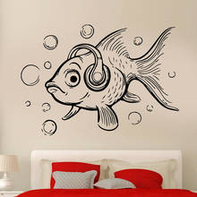 Vinyl Wall Decal Fish Ocean Sea Lake Fishing Wall Stickers Cool Relax Decor For Bedroom Kids Room Decoration Accessories X982 2024 - buy cheap