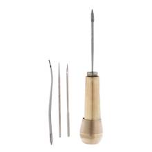 Copper Handle Awl Tools Leather Craft Sewing Awl for Handmade Repair Shoe Craft 2024 - buy cheap