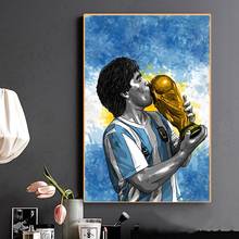 Canvas Football legend Maradona Pictures Home Decoration Paintings Poster HD Prints Wall Art Modular Living Room Framed 2024 - buy cheap