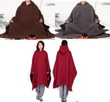 Capa cálida de algodón para hombre y mujer, trajes de kung fu budista de shaolin, monks, manta de meditación, túnicas zen de Buda, Otoño e Invierno 2024 - compra barato