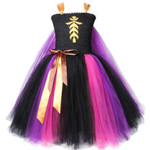 Disfraz de Anna para niñas, traje de princesa con tutú, para fiesta de Cumpleaños, Halloween, Carnaval 2024 - compra barato