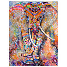 5D Diy Full diamond embroidery Color elephant Diamond Painting Full Square Picture Of Rhinestones daimond painting diamond mosai 2024 - buy cheap