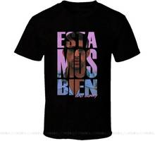 Camiseta de Reggaeton de la trampa española, camiseta festiva de talla grande, Estamos Bien, Bad Bunny 2024 - compra barato