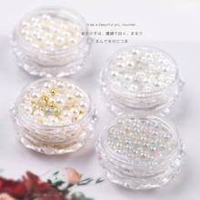 2 cajas de abalorios de perlas 3D para decoración de uñas, abalorios de Caviar de Metal mezclado, joyería brillante, diseños de moda, accesorios para libros de manicura 2024 - compra barato
