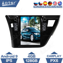 Reproductor Multimedia con Android y navegación GPS para Toyota, autorradio estéreo estilo Tesla con Carplay, 4 + 128G, PX6, para Toyota Corolla 11 2013 - 2017 2024 - compra barato