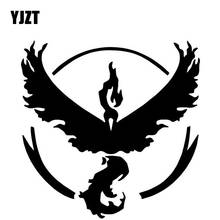 YJZT 15.9CM*15.8CM Phoenix Mythical Animals Pattern Car Sticker Car Trunk Decor Vinyl Decal Black/Silver C4-2489 2024 - buy cheap