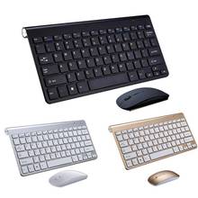 English Letter 2.4G Wireless Keyboard And Mouse Combo Silent Mute With USB Receiver For Desktop,Computer PC,Laptop And Smart TV 2024 - buy cheap