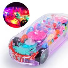 Coche de rueda Universal con luz LED intermitente para niños y niñas, juguete eléctrico con rotación de 360 grados, sonido musical, regalo de cumpleaños 2024 - compra barato