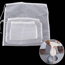 5 Sizes Nut Milk Filter Bag Reusable Almond Milk Bag Strainer Fine Mesh Nylon Cheesecloth Brew Coffee Bags Kitchen Accessories 2024 - buy cheap