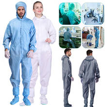 Factory Workshop Male Female Washable Work Clothes Overalls Hooded Dust-free Jumpsuit Protection Suits Plus Size 4xl 2024 - buy cheap