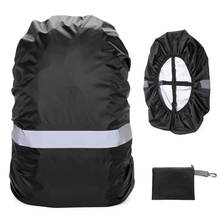 Открытый водонепроницаемый чехол для рюкзака со светоотражающей полосой 210T сумка рюкзак дождевик для велоспорта кемпинга пешего туризма альпинизма 2024 - купить недорого