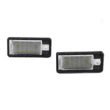 2PCS LED Número Da Placa Do Carro Lâmpada Luz Branca para Audi A3 S3 8P A4 B6 B7 A5 A6 4F Q7 A8 S8 C6 Cabriolet 2024 - compre barato