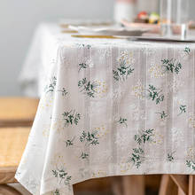 Mantel bordado de flores de encaje blanco, cubiertas de mesa para Picnics, fiesta, boda, Rectangular, Pastoral 2024 - compra barato