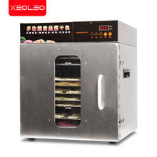XEOLEO-secador de frutas de 12 capas, deshidratador de carne, máquina de secado de verduras, secador de té perfumado con ventanas, 500W, 220V 2024 - compra barato