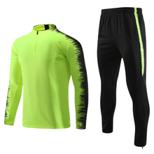 Conjunto de uniforme de futebol infantil, roupa de treino para homens 2 estilos de veludo, uniforme de inverno 2020 2024 - compre barato