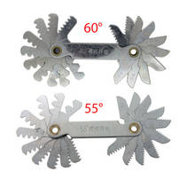 NEW 2pcs Metric Pitch 60 and 55 Degree Screw Thread Gage Gauge Teeth Measuring Tools 2024 - buy cheap