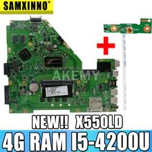 Akmey X550LD Laptop motherboard W/ I5-4200U 4GB-RAM GT820M For Asus X550LD A550L Y581L W518L X550LN Test original mainboard 2024 - buy cheap