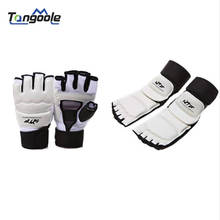 Full Set Of Kung Fu Sport Taekwondo Gloves Foot Ankle Protector Support Wushu Guard Martial Arts Fighting Boxing Hand Protector 2024 - buy cheap