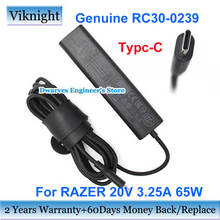 Gnuine RC30-0239 для Razer 20V 3.25A RC30-02390100 Typc-C зарядное устройство для ноутбука 5V / 9V / 15V 3A 2024 - купить недорого