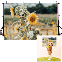 Newborn Sunflower Photography Background Field Kids Birthday Backdrop Sky Baby Shower Decoration Props For Photo Studio 2024 - buy cheap