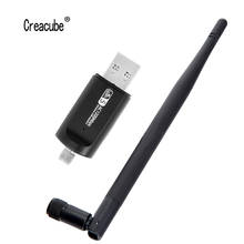 Wi-Fi-адаптер Creacube, 1200 м, 5G, двухдиапазонный, USB 3,0, LAN, Ethernet, сетевая карта, беспроводной Wi-Fi-ключ, антенна для ПК 2024 - купить недорого