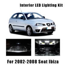 9pcs White Canbus Error Free LED Interior Reading Map Dome Light Bulbs Kit For 2002-2008 Seat Ibiza IV MK4 Trunk Glove Box Light 2024 - buy cheap