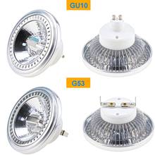 Bombilla LED redonda AR111 de alta calidad, 15W, COB, regulable, G53, GU10, DC12V, AC110-240V, AR111 2024 - compra barato