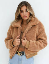 Women's Lady Teddy Bear Faux Fur Coats Jacket Borg OutwearClothes 2024 - buy cheap