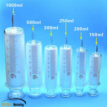 150ml/200ml/250ml/300ml/500ml/1000ml All Glass Syringes Large sausage device Glass sample extractor Glass Injector large caliber 2024 - buy cheap