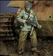 Unassambled 1/35 antigo homem oficial suporte (sem tanque) resina figura miniatura modelo kits sem pintura 2024 - compre barato